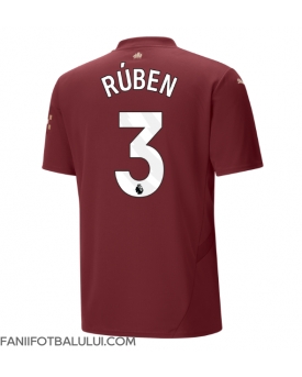 Manchester City Ruben Dias #3 Tricou Fotbal Replică 2024-25 Barbati Treilea